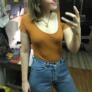 burnt orange crop charlotte russe medium